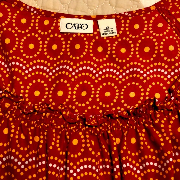 Cato Bohemian Peasant Womens Top/Shirt - Picture 7 of 11